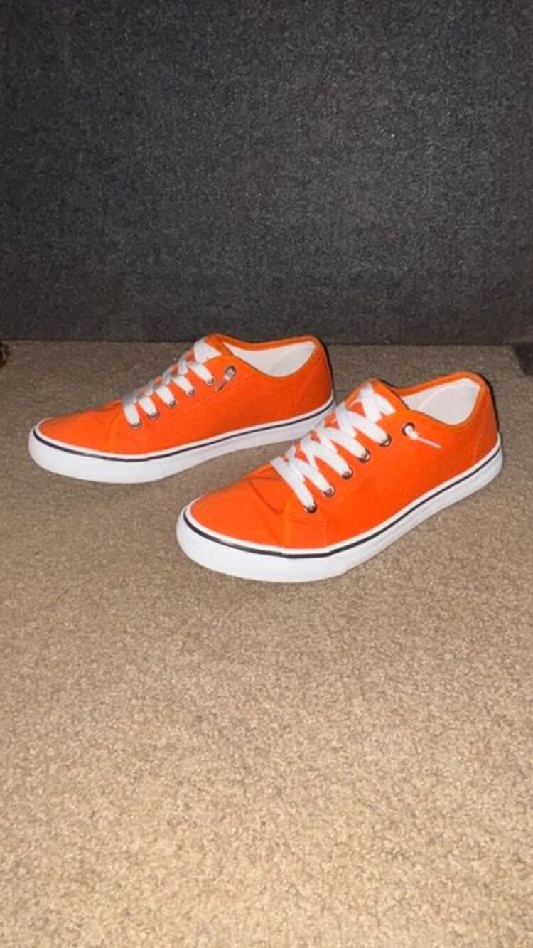 Orange Casual Shoes, size 10